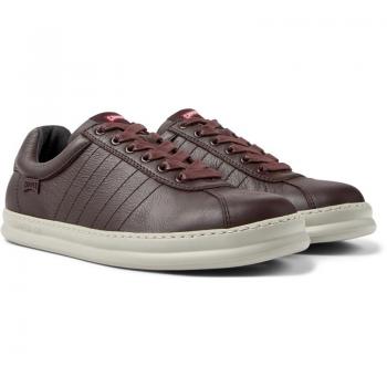 CAMPER Runner Sneakers for Men - Burgundy, Size 46, Smooth Leather