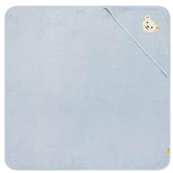 Toalla de baño con capucha Steiff Frottee Oso azul celeste