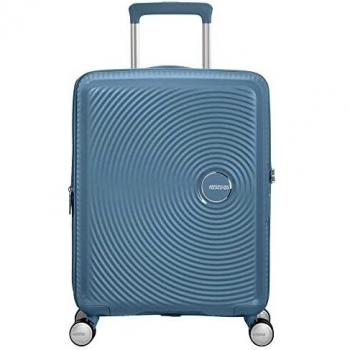 American Tourister Soundbox 55cm 4-Wheel Expandable Cabin Case - Stone Blue