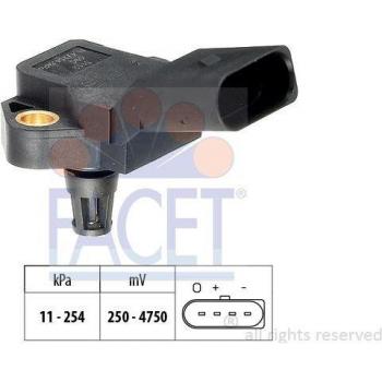 Sensor de presión de aire FACET 10.3112, adaptación a la altura, sensor de presión del colector de admisión