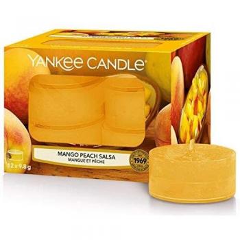 Yankee Candle Tea Light Candles, Mango Peach Salsa, Pack of 12