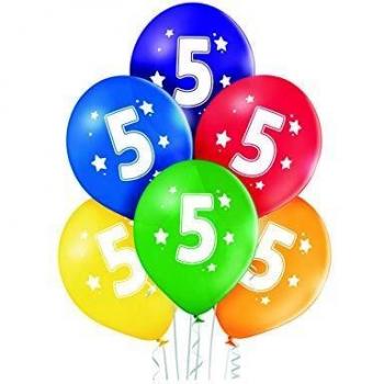 Party Fiesta 6 Globos Nº5 27 Cm