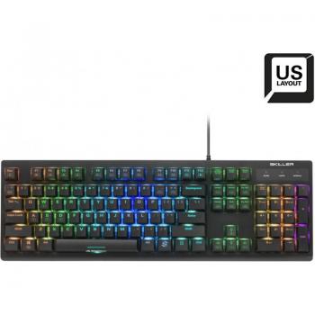 Teclado para gaming Sharkoon SKILLER SGK30 USB QWERTY Inglés de EE. UU. Negro