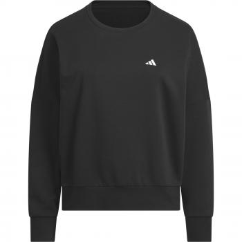 Sudadera Adidas Essentials Small Logo Feel Cozy Inclusiva Mujer Negra (Tamaño 46-48)