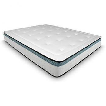 Duérmete Online Colchón Viscoelástico Bio MAX con Viscogel | Firme y Confortable | Anti-ácaros e Hipoalergénico, 90 x 190