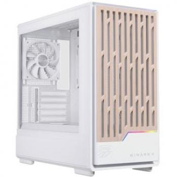 Caja Torre Gaming Einarex Pulse PM400 Core Blanca, Acero, Vidrio Templado, Soporta 9 Ventiladores y Refrigeración Líquida de 240mm