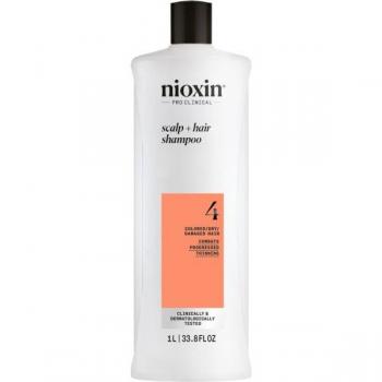 Nioxin System 4 Scalp + Hair Shampoo Gentle Shampoo for Damaged and Colour-Treated Hair 1000 ml