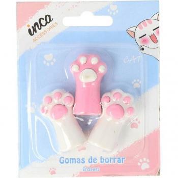 Inca Gomas De Borrar Gatito Lote 3 Un
