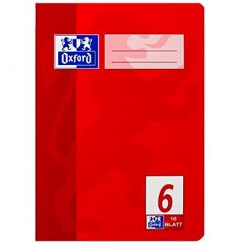 Cuaderno Oxford A5, 16 hojas, raya 6, sin márgenes