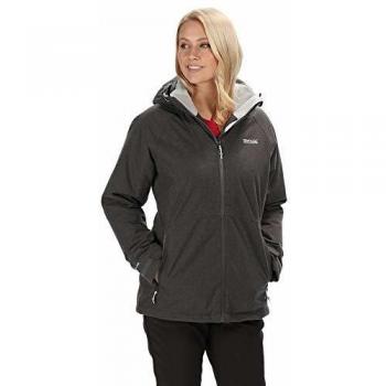 Regatta Highside Iv - Chaqueta impermeable y transpirable con capucha para mujer, Mujer, Chaquetas con aislamiento impermeable, RWP293 92E08L, Imán, 36