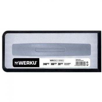 Werku WK601890, Talocha Rectangular, Medidas Base 240 x 100 mm, Base Acolchado EVA-Goma 20 mm