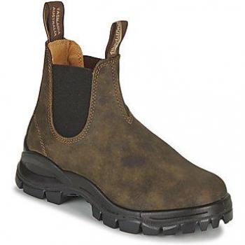Blundstone 2239 Water-Resistant Rustic Brown Unisex Chelsea Boots with Studs