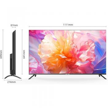 Televisor CHiQ U50QM8V QLED 4K Smart TV de 50 pulgadas con Wifi, color gris y plata