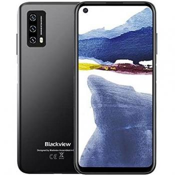 Android 11 Smartphone Barato 4G, Blackview A90 Doke OS 2.0 Telefono Moviles, 6.39 HD Pantalla con Triple Cámara 12MP, 4GB RAM +64GB ROM,Batería 4280mAh, Dual SIM/FM/Face ID/NFC/Fingerprint -Negro