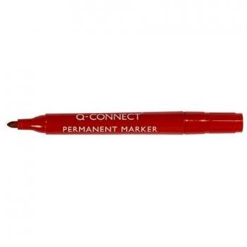 Marcador permanente (2 mm aprox.), color rojo