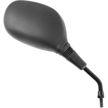 Retrovisor exterior VICMA EY358D - Espejo retrovisor, tipo derecho, con cristal convexo, ajuste manual, acabado en negro, compatible con diversas motocicletas