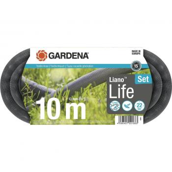Manguera Textil Liano Set 10 m con Accesorios Diámetro 13 mm Gardena