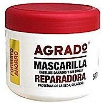 Mascarilla para el pelo, mascarilla reparadora para pelos secos y dañados 500ml - Agrado