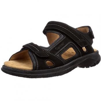 Ganter Open Toe Sandals, Giovanni, Weite G Men’s, Black, 9.5 UK