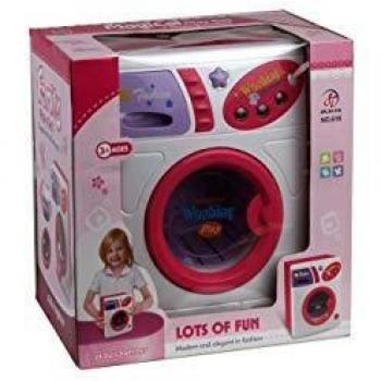 Lavadora de Juguete Rosa con Luces y Sonidos Realistas