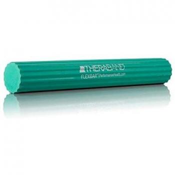 TheraBand FlexBar Green Medium - Tennis Elbow Therapy Resistance Bar for Tendonitis Pain Relief and Grip Strength Improvement