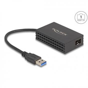 Adaptador USB-A a SFP Gigabit Ethernet 1000 Mbit/s Delock 66463