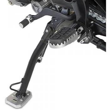Extensión de pie GIVI para caballete lateral Moto Guzzi V85 TT (2020 - 2023) de aluminio y acero inoxidable