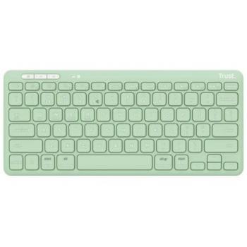 Teclado Inalámbrico Compacto Trust Lyra Verde Multidispositivo hasta 3 Conexiones