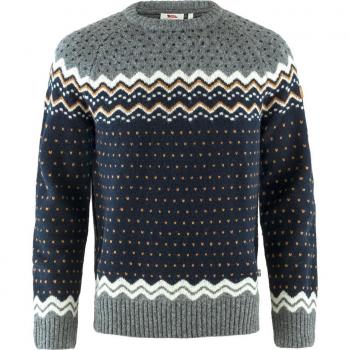 Jersey de lana Fjällräven Övik Knit de manga larga en color azul marino - XL para hombre