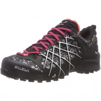 Salewa WS Wildfire Gore-Tex, Botas De Trekking Mujer, Black/White, 41 EU