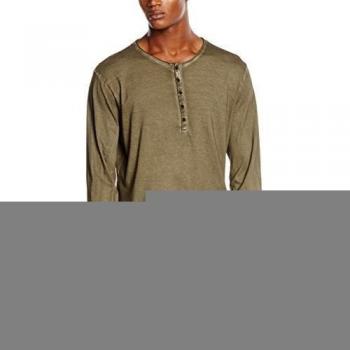 Sublevel H1206G20433A1, Camiseta de Manga Larga para Hombre, Marrón