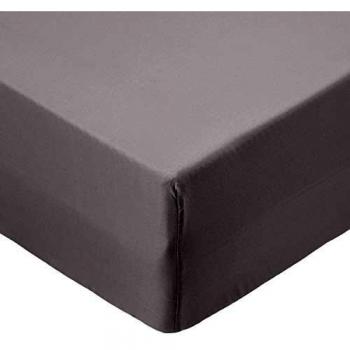 AmazonBasics FTD, Sábanas Ajustables, 90 x 190 x 30 cm, Gris Oscuro