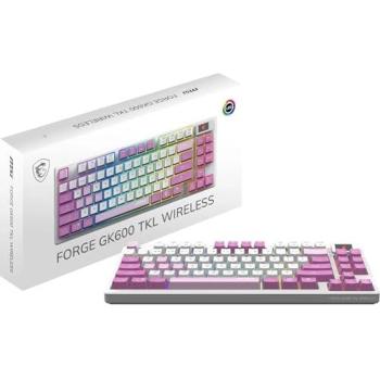 Teclado Gaming MSI FORGE GK600 TKL Wireless RGB Violeta