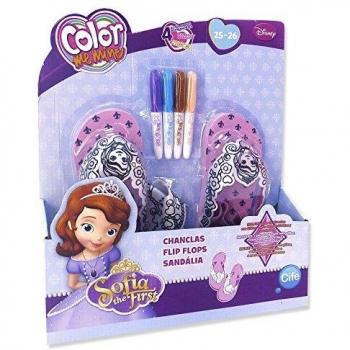 Color Me Mine - Kit Diamond de Chanclas con Accesorios, diseño Princesa Sofía
