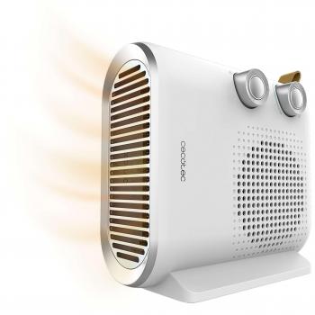 Cecotec ReadyWarm 2050 Max Dual White - Calefactor Termoventilador Eléctrico de 2000W con 2 Niveles de Potencia y 3 Modos de Funcionamiento