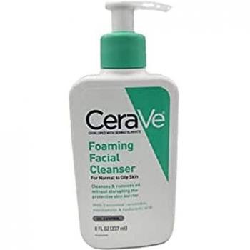 CeraVe Hydrating Cream - to - Foam Cleanser for Normal to Dry Skin 236 ml with Amino Acids, Hyaluronic Acid and 3 Essential Ceramides