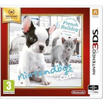 Nintendogs + Cats: French Bulldog (Select) - Juego para Nintendo 3DS, compatible con Nintendo 3DS, incluye interacción con mascotas virtuales, gráficos en 3D, opciones de personalización y entrenamiento de perros y gatos