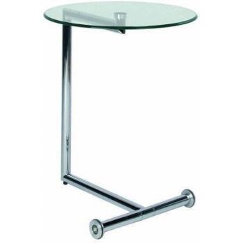 Kare Design Mesita Easy Living, Plata, Acero, Nácar, 62x51x46cm