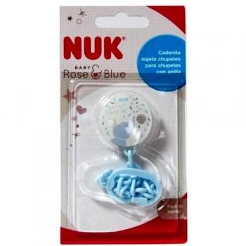 Nuk Tritan Pacifier Chain Rose & Blue