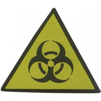 Biohazard Danger Unisex Parche negro/amarillo, 100% poliéster, Sin definir