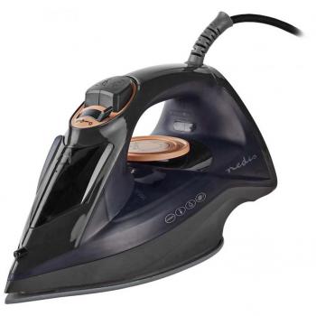 Plancha NEDIS IRON1000, 2200 W, vaporera vertical, capacidad de 220 ml, color fucsia