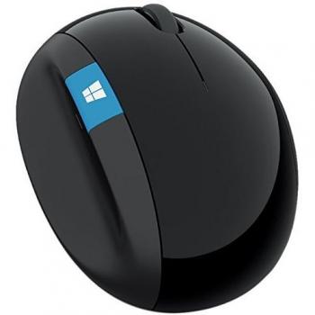 Ratón Ergonómico Microsoft Sculpt para Negocios - Inalámbrico USB, 1000 dpi, Diseño para Diestros, Color Negro