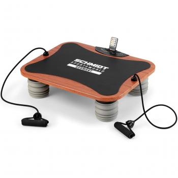 Schmidt Sportsworld VIB11 950279 - Plataforma vibratoria triplano, para tonificación y ejercicios especiales de biceps, triceps y abdominales, color negro