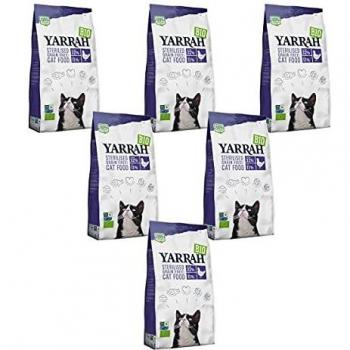 Yarrah Bio Sterilised Pienso Ecológico para Gatos Castrados de Pollo - 700 g