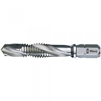 Macho de roscar combinado HSS M5 con vástago hexagonal Wera 05104642001