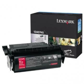 Lexmark 12A5745 High Yield Black Toner Cartridge - 25,000 Pages