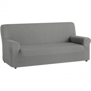 textil-home Funda de Sofá Elástica TEIDE, 1 Plaza - Desde 70 a 100 cm. Color Gris