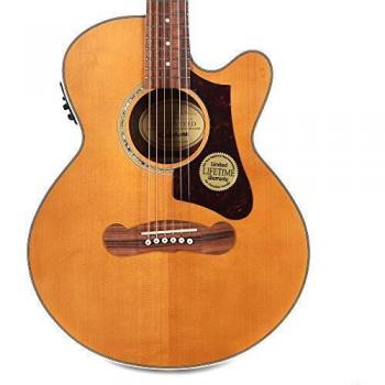 Epiphone J-200 EC Studio Parlor Vintage Natural Acoustic-Electric Guitar