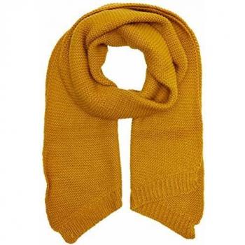 PIECES Pcdace Long Wool Scarf Noos Bufanda, Amarillo