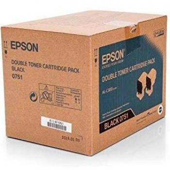 Epson - Pack de 2 - Negro - Original - cartouche de Toner - Verter AL-C300, AcuLaser C3000, Workforce AL-C300